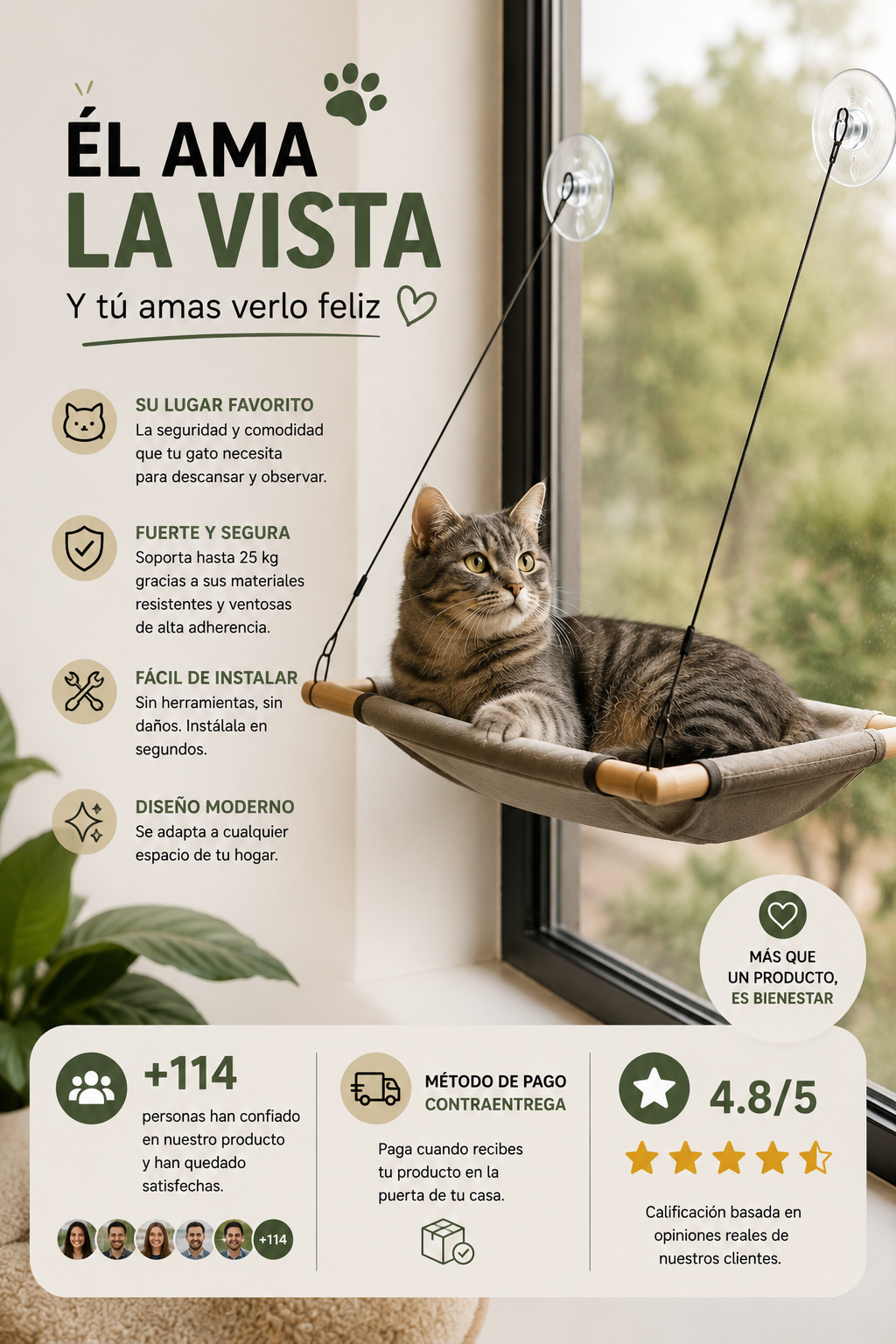 Hamaca para gatos
